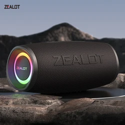 ZEALOT-S56 40W Portable Speakers Bass Subwoofer Wireless IPX6 Waterproof TWS 8800mAh Outdoor Travel Speaker Suporrt USB/TF/AUX
