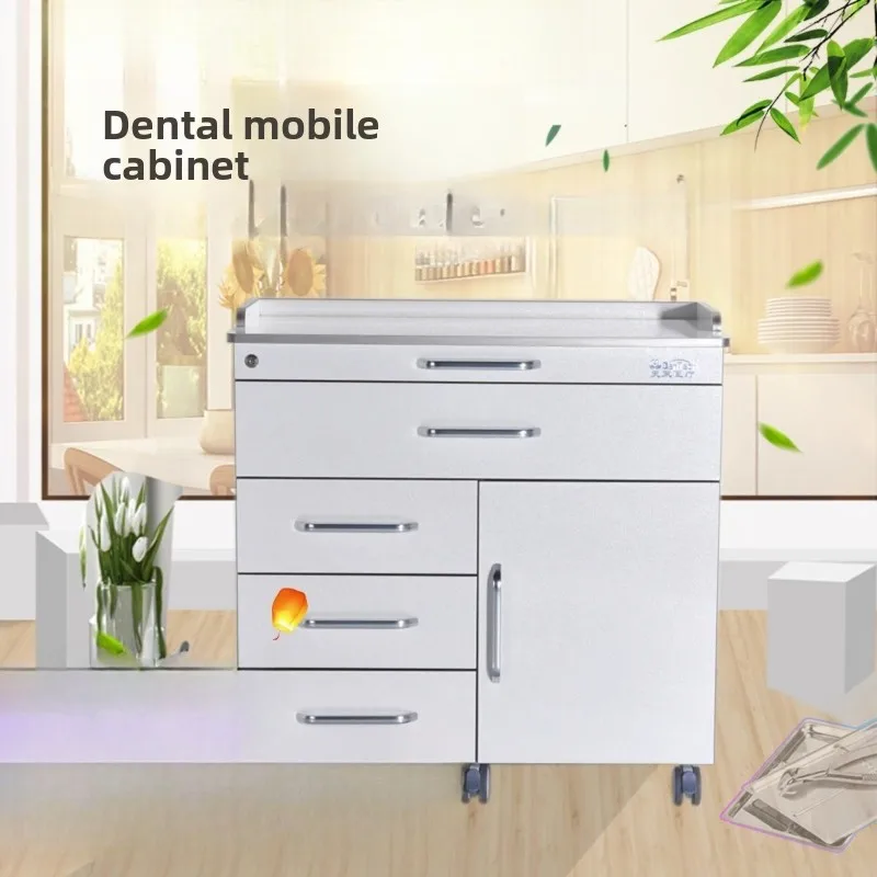Dental combination side cabinet Multifunctional mobile cabinet Dental clinic trolley workbench Hospital dental storage