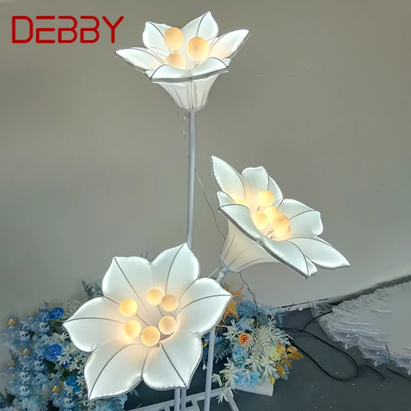 DEBBY lampu pernikahan Morning Glory Modern lampu atmosfer meriah untuk dekorasi latar belakang timbal jalan panggung pesta