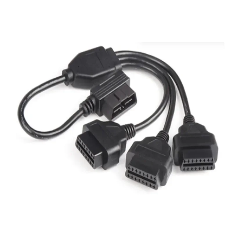 50cm OBD2 Cable 1 To 3 Converter Adapter OBD2 Splitter Y Cable J1962M To 3 J1962F Splitter OBD2 Extension Cable