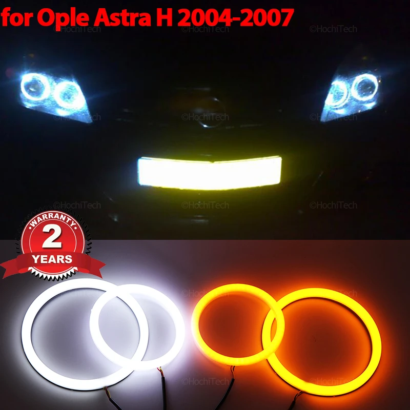 Cotton LED Angel Eyes Kit  Ring Lamps For OPEL Astra H 2004-2007 pre facelift halogen Ultra Bright Refit turn signal light