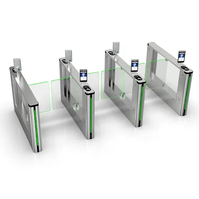 Security Revolving Door Fence with Card Reader and Face Recognition Access System