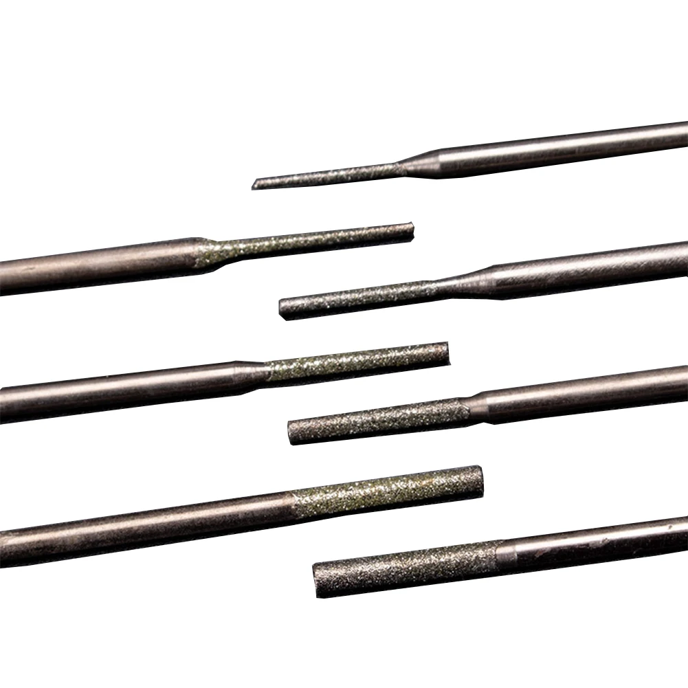 7 قطعة 0.8-2.5 مللي متر ثقب المنشار لقمة ثقب القطر جواهري الصنفرة المغلفة الصلبة بت الأحجار الكريمة الحفر إبرة لملحقات ثقب دقيق #1