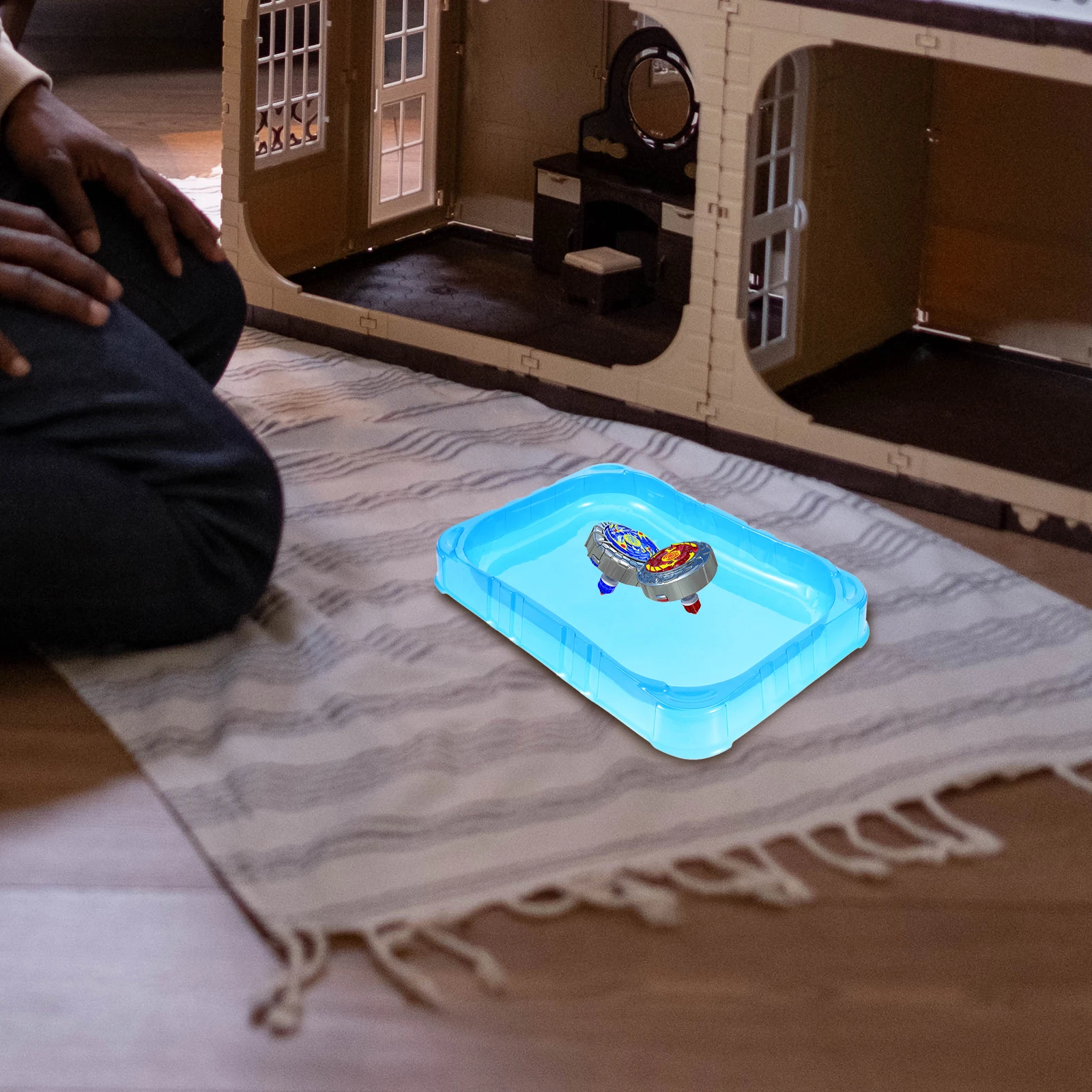 

Gyro Duel Disk Portable Game Plate for Square Board Desktop Training Abs Plastic Exerciser