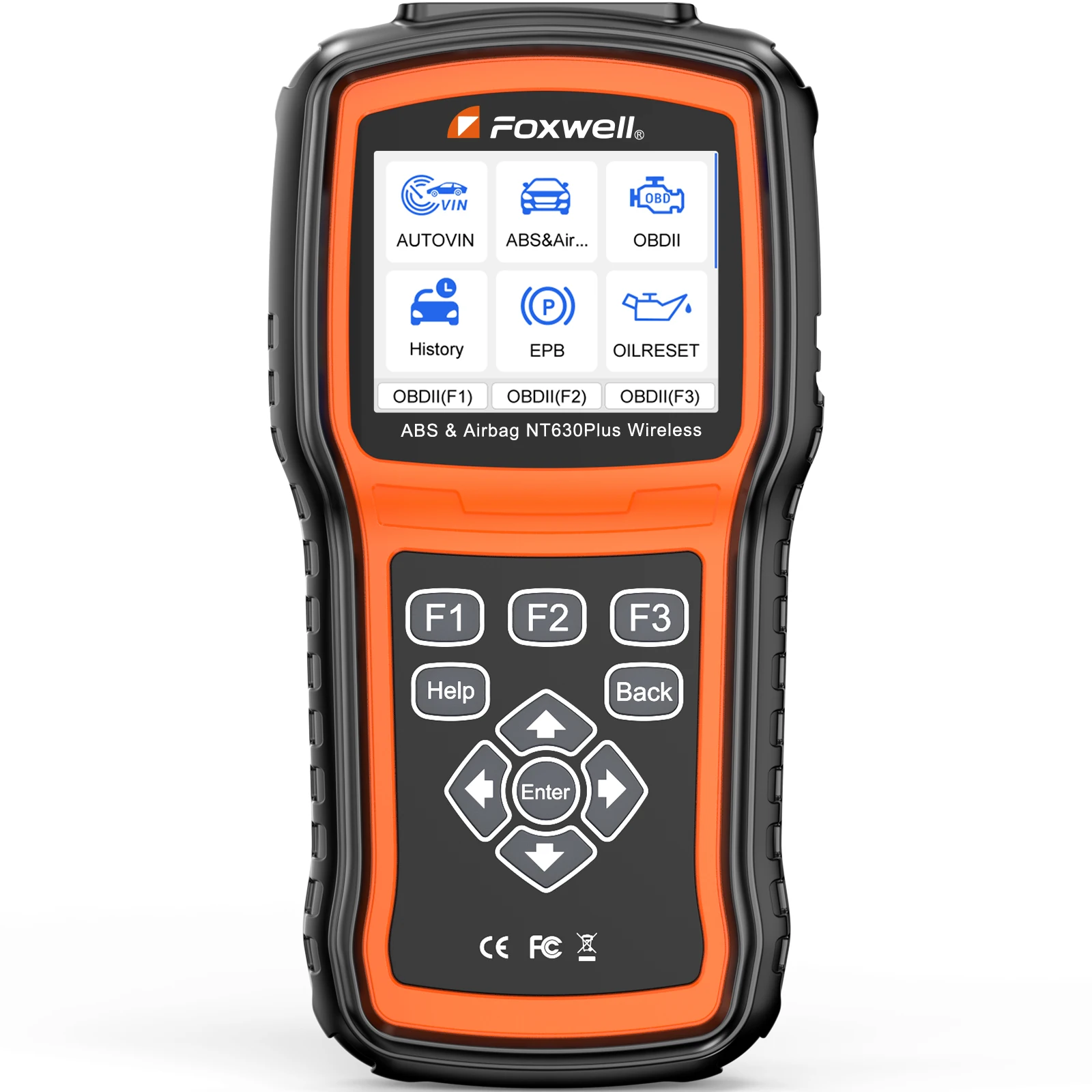 FOXWELL NT630 Plus OBD2 Kfz-Scanner mit Bidirektionaler Steuerung, SRS ABS Entlüftung, SAS Öl EPB Reset, OBD2 Auto-Diagnosegerät
