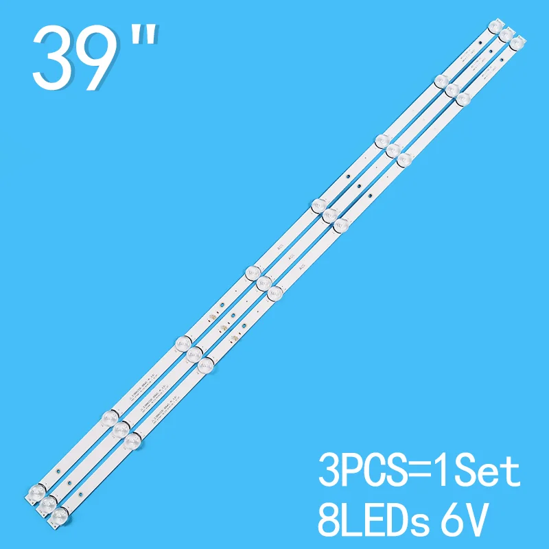 Striscia di retroilluminazione a LED da 736mm 8 lampada per PIXEL 39 "TV LE39Z1 JL.D39042330-006AS-M_V01 3080539Z10DTZ003 MS-L1795 V2 cx390ddm H39D710