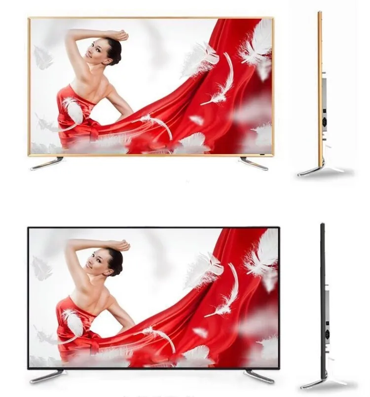 Factory cheap low price China 60 inch 75 inch tv 4k uhd smart television 70 with metal frame wholesale