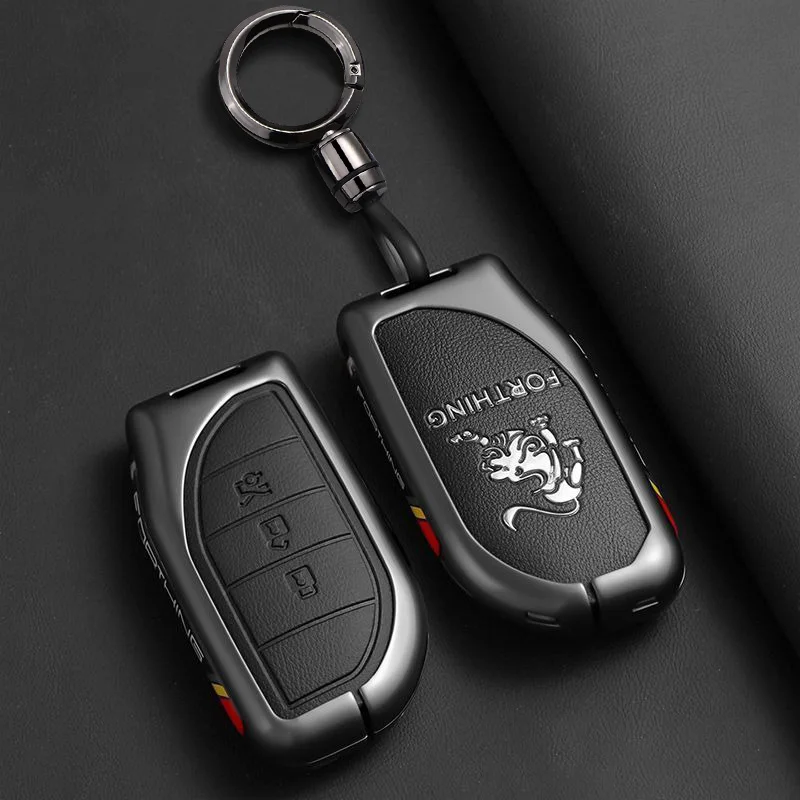 Zinklegierung Autoschlüsselhülle für Dongfeng Forthing T5 EVO Fengxing T5L V9 Schlüsselanhänger Fernbedienungsgehäuse Halter Zubehör – Detail 6