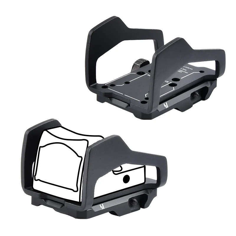 Tactical Red Dot RMR Scope Base Metal Mount Equipment Bottom Fixed Bracket Hunting Accessories For Weaver 20mm Picatinny Rail view 2