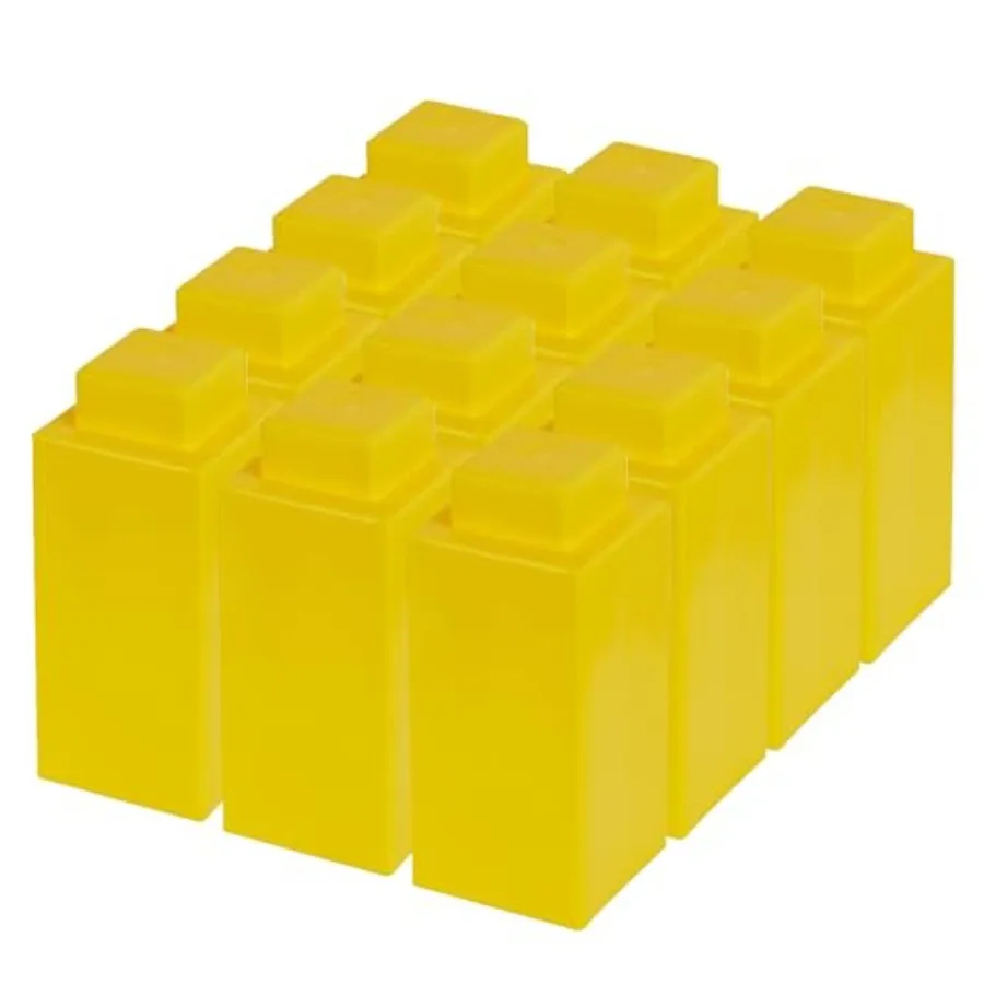 

3 x 3 Single Life-Size Plastic Modular Bulk Pack Giant Building Blocks Easy to Connect Reuse Indoor Outdoor Use Build Displays