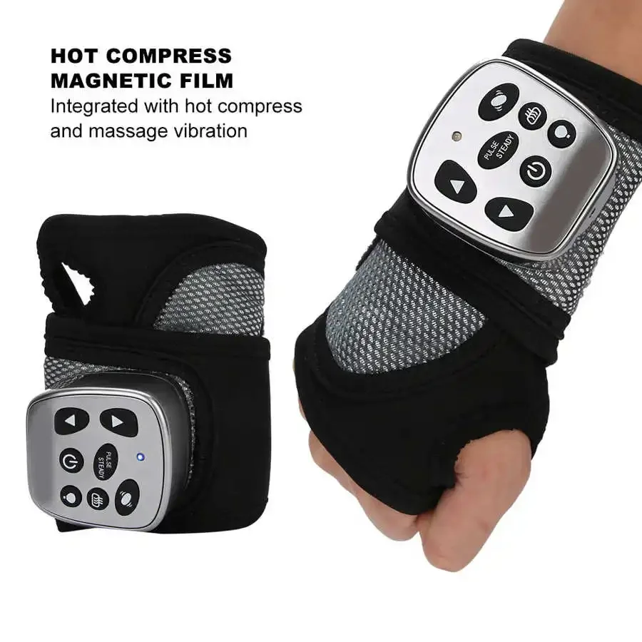 

Electric Heating Wrist Brace Support Hot Compass Wrist Treatments Massager Relaxation Pain Relieve Wrist Heated Bellt Health US