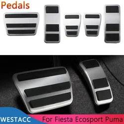 Stainless Steel Car Pedals for Ford Ecosport 2012-2023 Fiesta MK8 2013-2023 Puma 2019-2023 Gas Brake Pedal Cover Pad Accessories