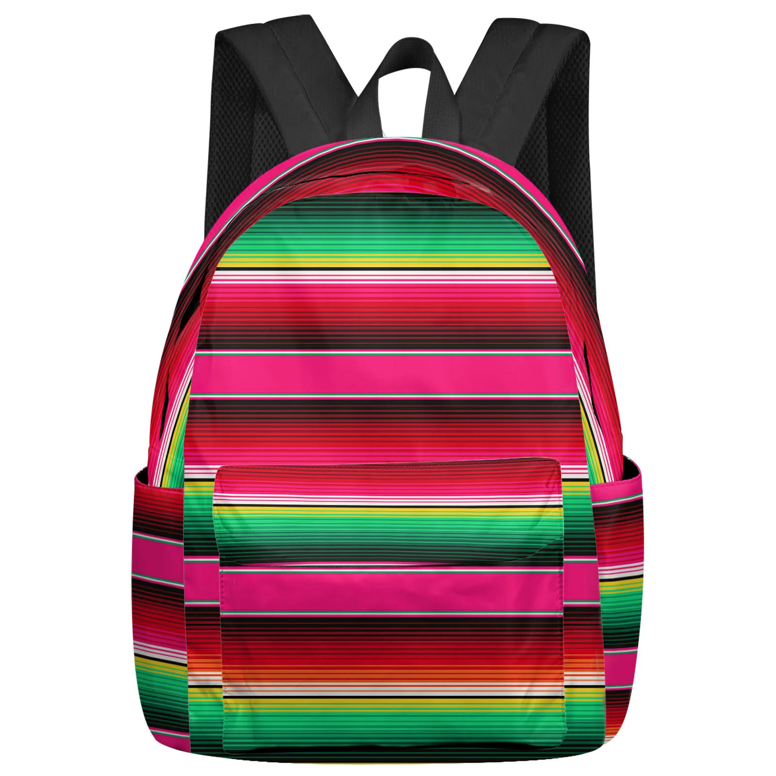 

Colorful Mexican Stripes Feminina Backpacks Teenagers Student School Bags Laptop Custom Backpack Men Women Female Travel Mochila