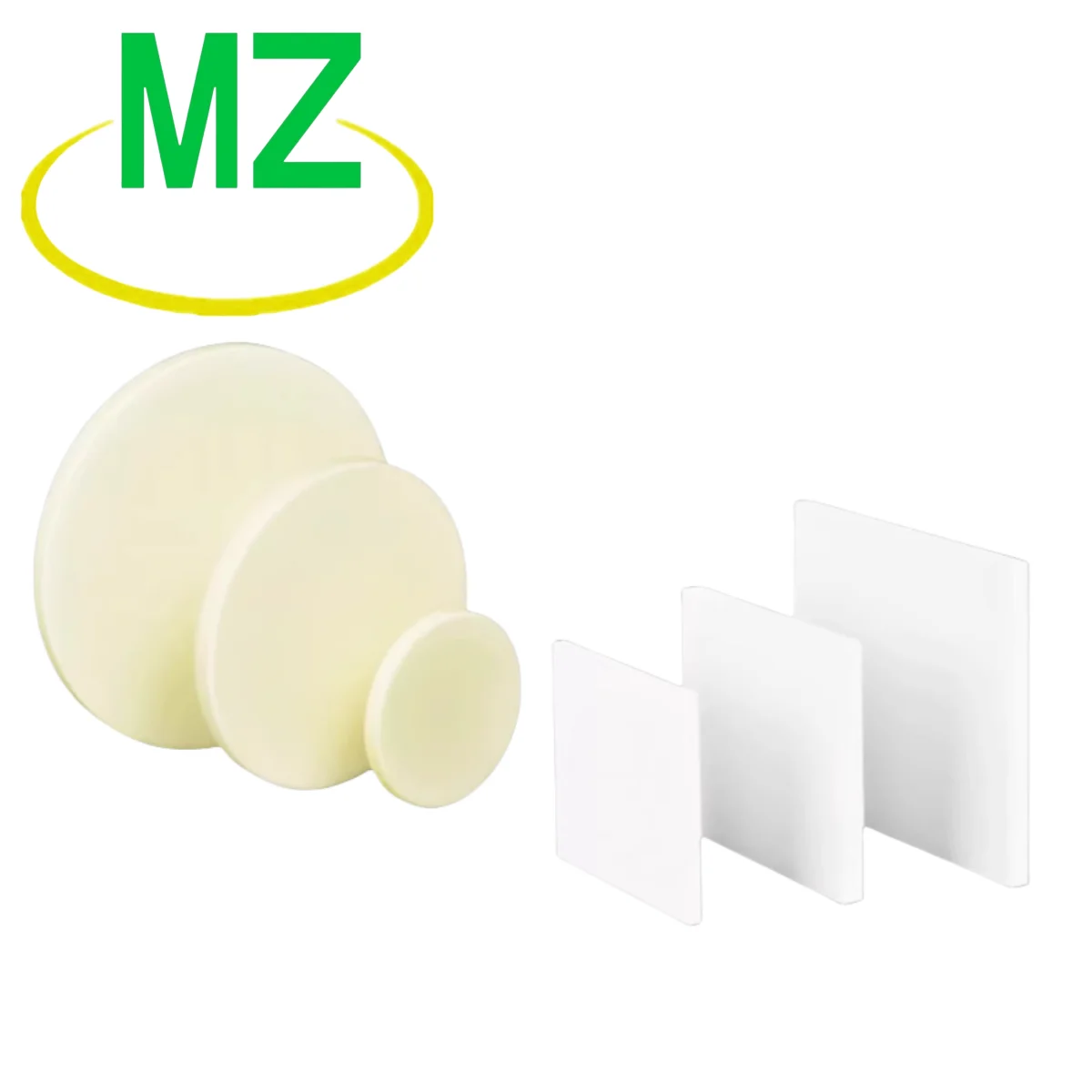 

99 corundum round plate alumina ceramic round plate flat cover heat-resistant heat-insulating cylindrical arc crucible cover