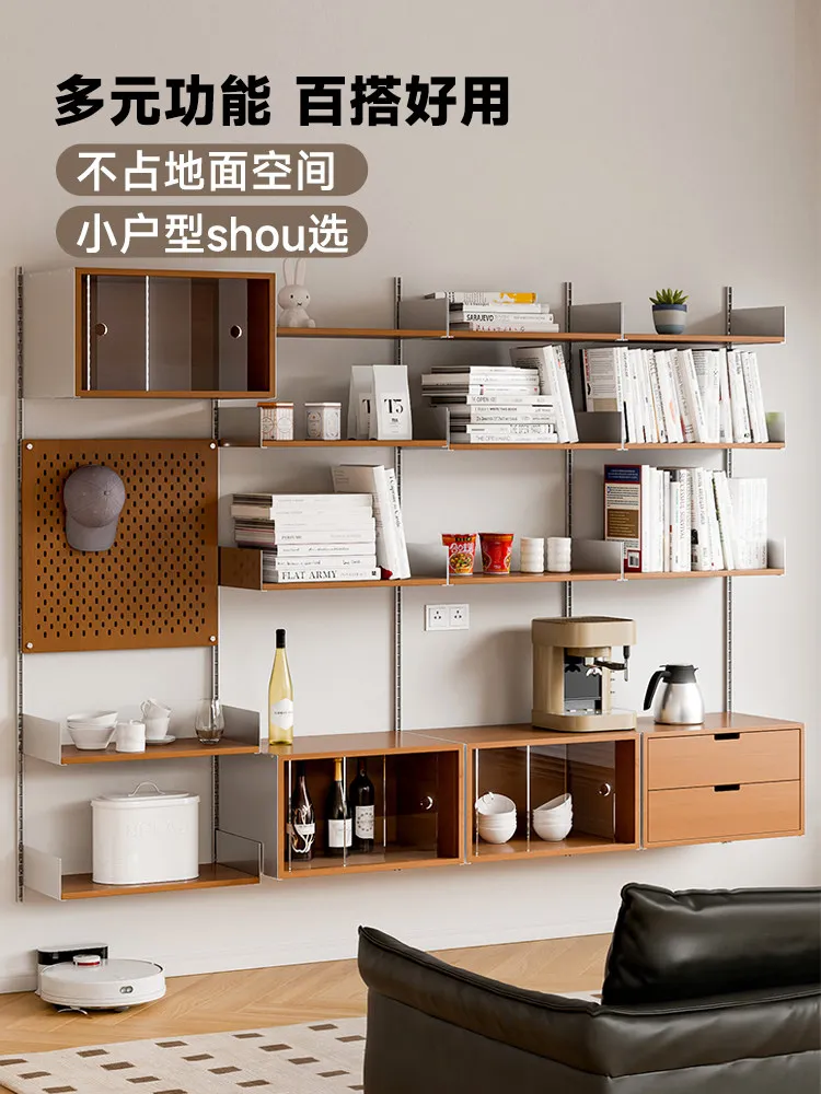 

Настенная полка для книг в средневековом стиле, для небольших квартир, для демонстрации подвесных предметов