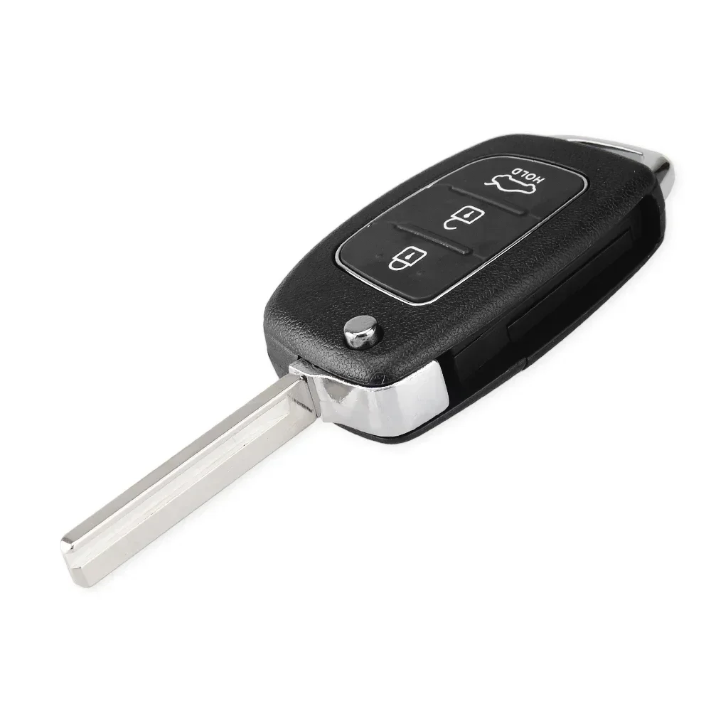 KEYYOU-carcasa plegable para mando a distancia, carcasa para mando a distancia, 1 piezas, para HYUNDAI Mistra, Santa Fe, Sonata, Tucson, Accent I30, I40, I45, reemplazo