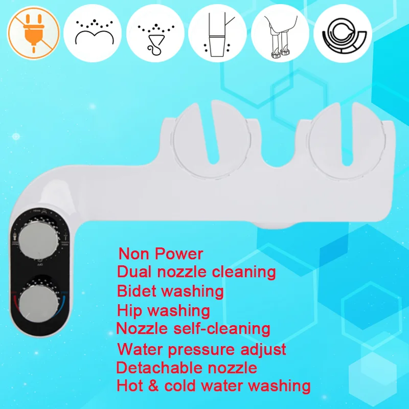 

WETIPS Неэлектрическая механическая насадка для биде для унитаза Дешевое умное сиденье для унитаза Fixeasy Задние и женские распылители для биде