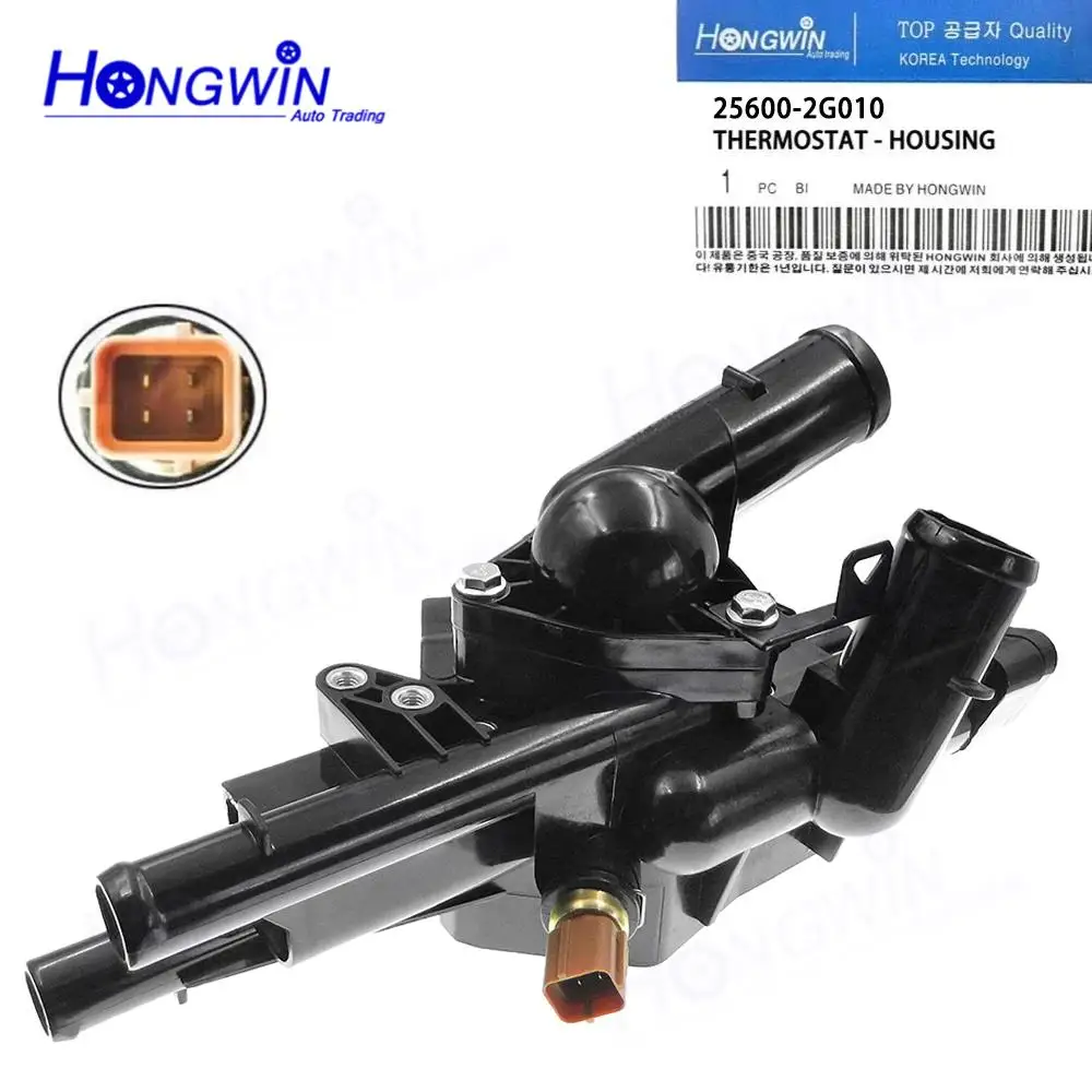For Kia Forte Forte Koup Forte5 2.0 2.4 2010-2013 Engine Coolant Temperature Control Assembly Thermostat Housing OE# 25600-2G010