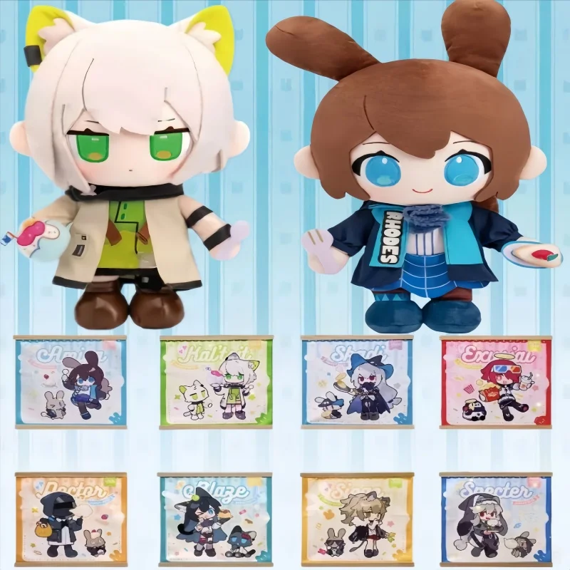 genuine-ichiban-kuji-authentic-arknights-plush-dolls-badges-stand-figures-amiya-skadi-kal'tsit-anime-collectibles-for-game-fans