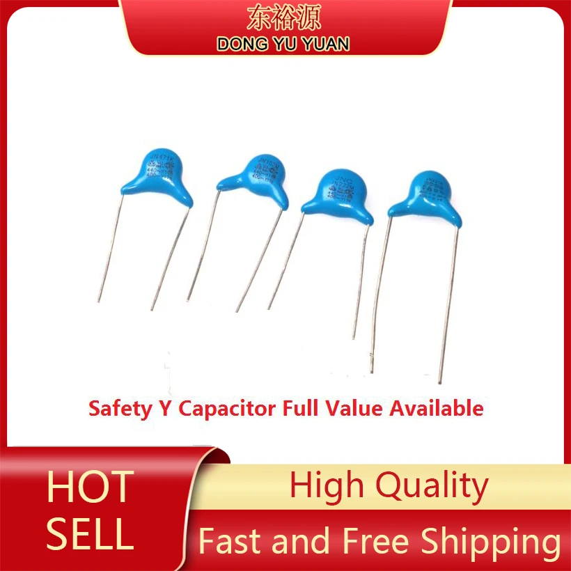 20PCS 0.001UF 0.0022UF 0.0047UF 470P 470PF 1000PF Safety Y Capacitor 1NF 2.2NF 4.7NF 10NF 250VAC 400VAC 102M 103M 471M 222M 472M