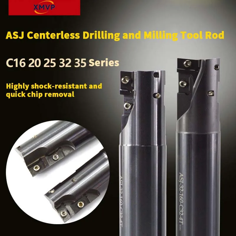 Center drill milling cutter bar ASJ-C20 25 32 35 Anti-vibration milling cutter bar compatible with ADMT/APMT blades