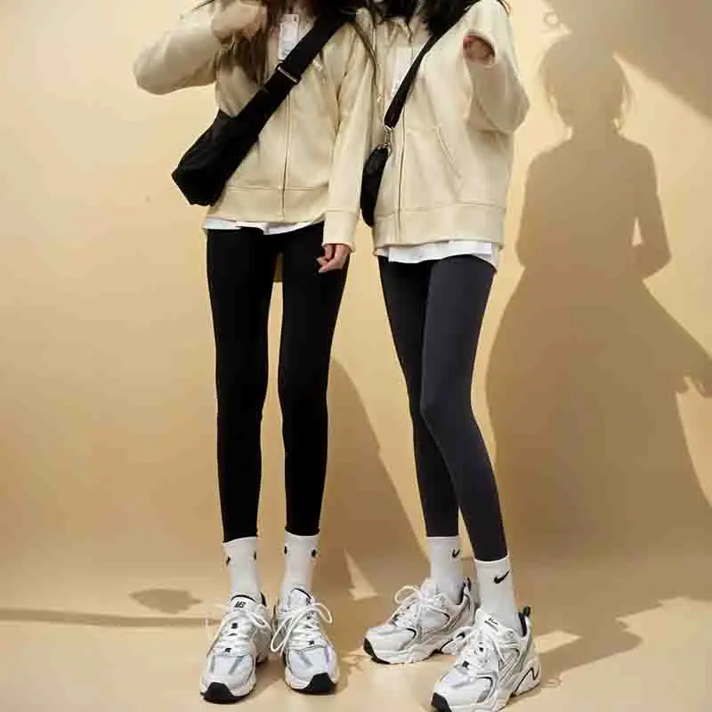 Weibliche Leggings Hosen Frauen Lila Farbverlauf Yogawear Silber Trend Herbst Erweiterte Größe High-Stretch Mittellang Drapieren Glatt Sexy