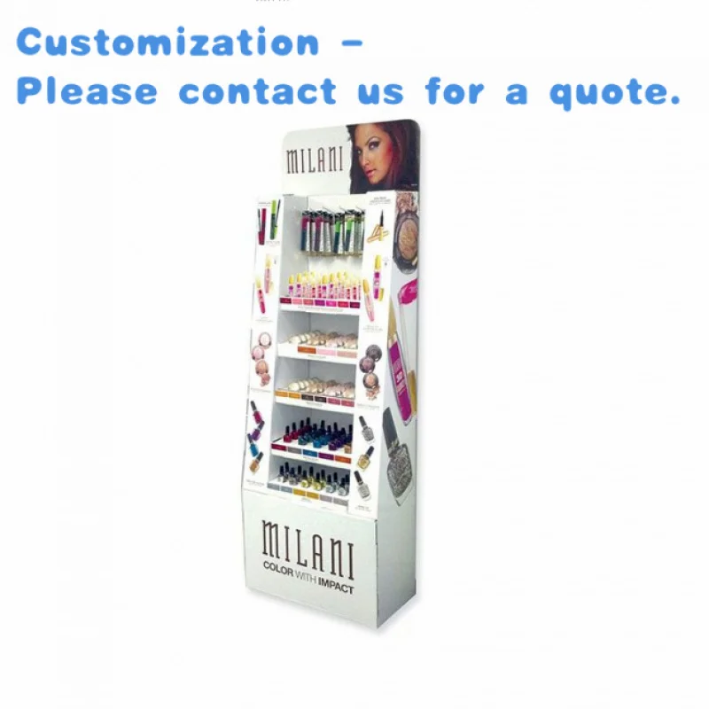 

custom.Standing PVC Foam Cardboard Customized Floor Nail Polish Floor Display Retail Product Display Stand