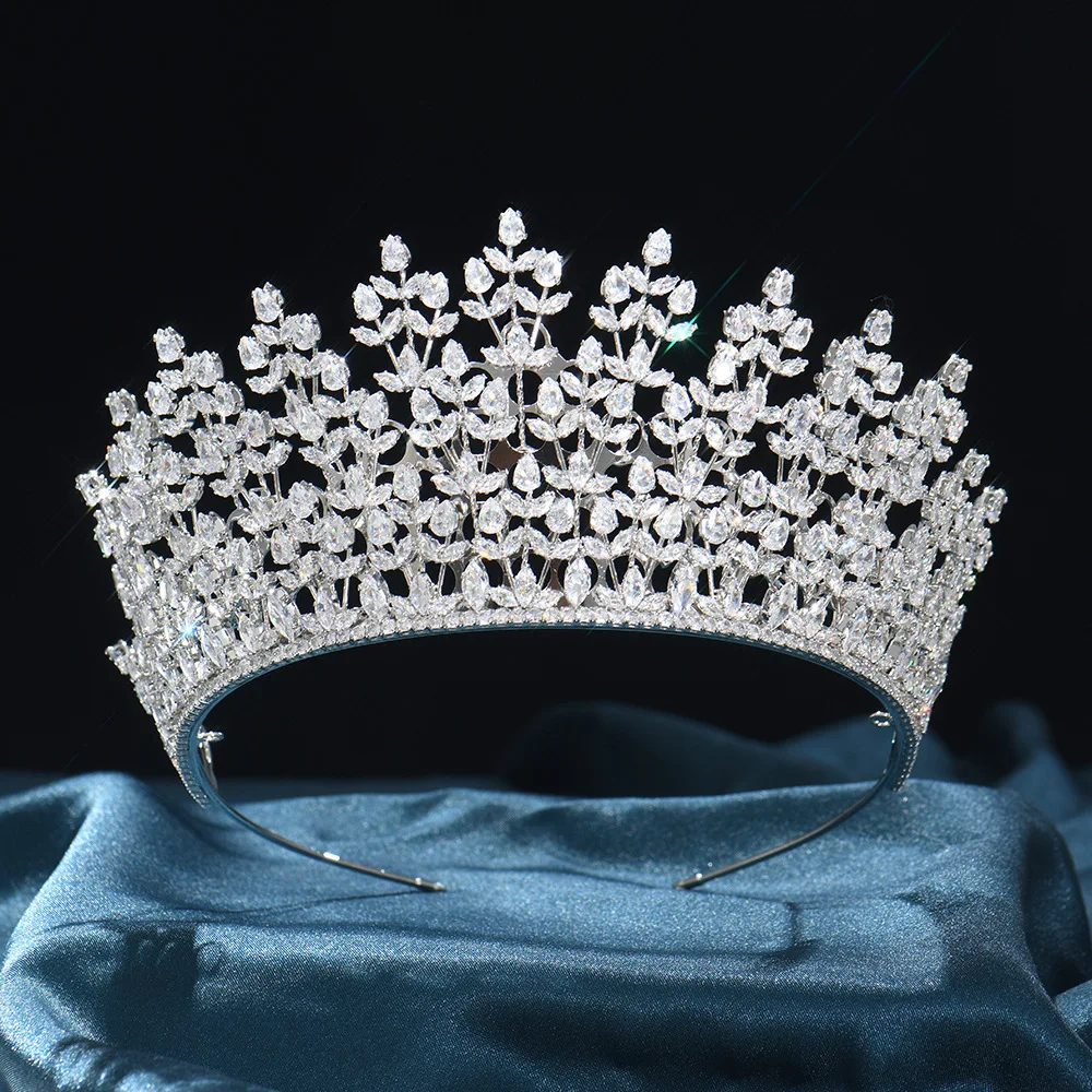 Fashion luxury Zircon Wedding Bride Crown Birthday Party Princess CrownTiara Jewelry Wholesale 268293