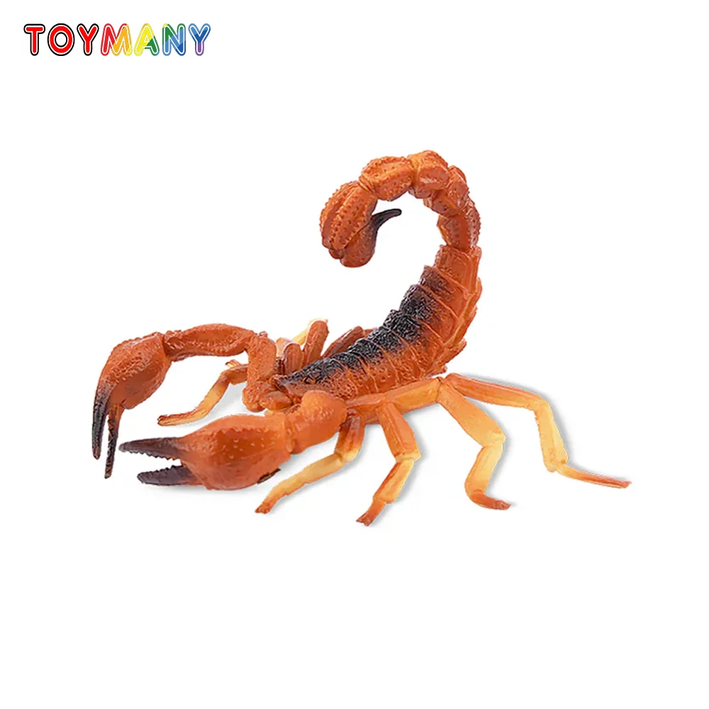 Toymany Simulation  Red Scorpion Reptile Animal Model Toy Mini Figures Dolls Action Figurines Toys Children Gift