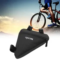 Road Bike Frame Triangle Bag Waterproof Mountain Bike Beam Bag Bicycle Tube Bracket Saddle Bag Polyester Bicycle Accessories