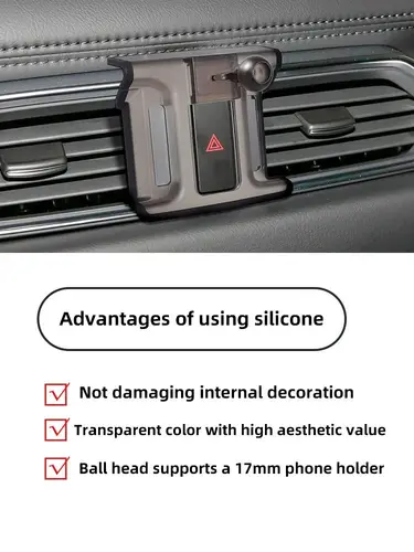 Imagen 2 del producto Para Mazda CX-5 2017 2018-2024 soporte de teléfono de coche para cargador inalámbrico soporte especial para teléfono móvil soporte fijo accesorios Magsafe