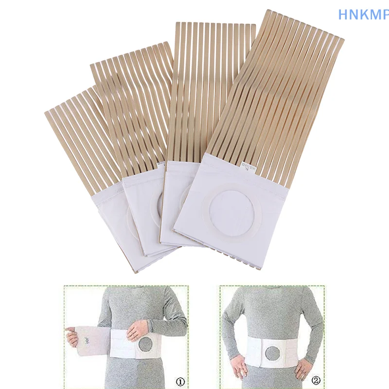 1x Medical Breathable Thin Ostomy Belt Unisex Hernia Support Abdominal Binder Brace Stoma Care Bellyband Adjustable Pressure Pad