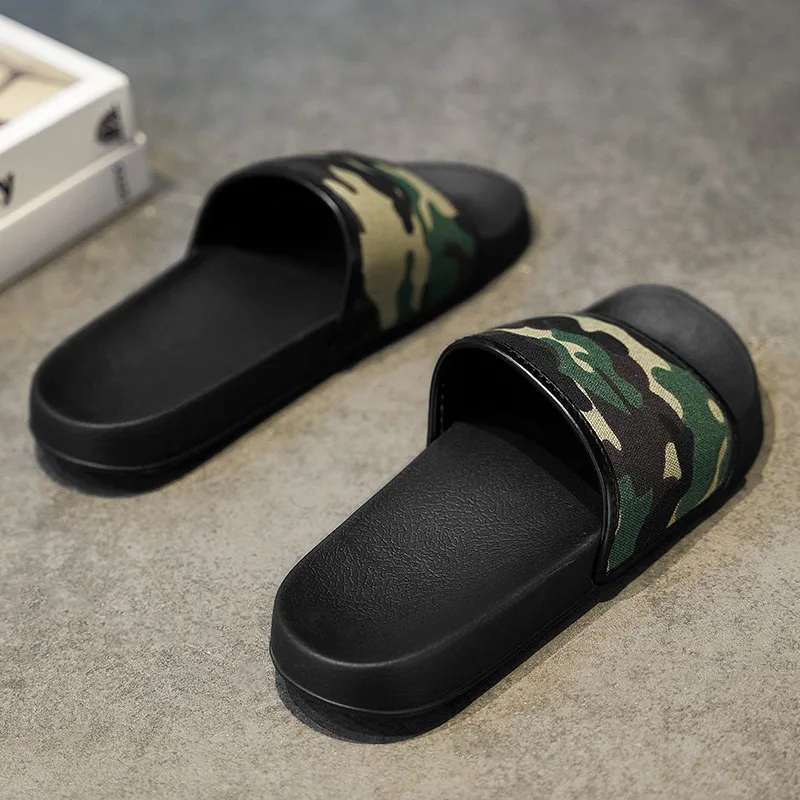 2024 Summer New Slipper Pool Slide Casual Slide Beach Non-slip Wear Resistant Men\'s Slipper Sandals Bedroom Shoes Men