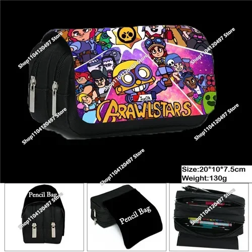 Wilderness Game Cosplay Brawl Stars-rugzakken Waterdichte dagrugzak Lichtgewicht schooltassen Etui