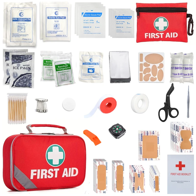 231pcs 2-in-1 first aid kit, advanced first aid kit, suitable for home, car, travel, sports, hiking, camping, rescue