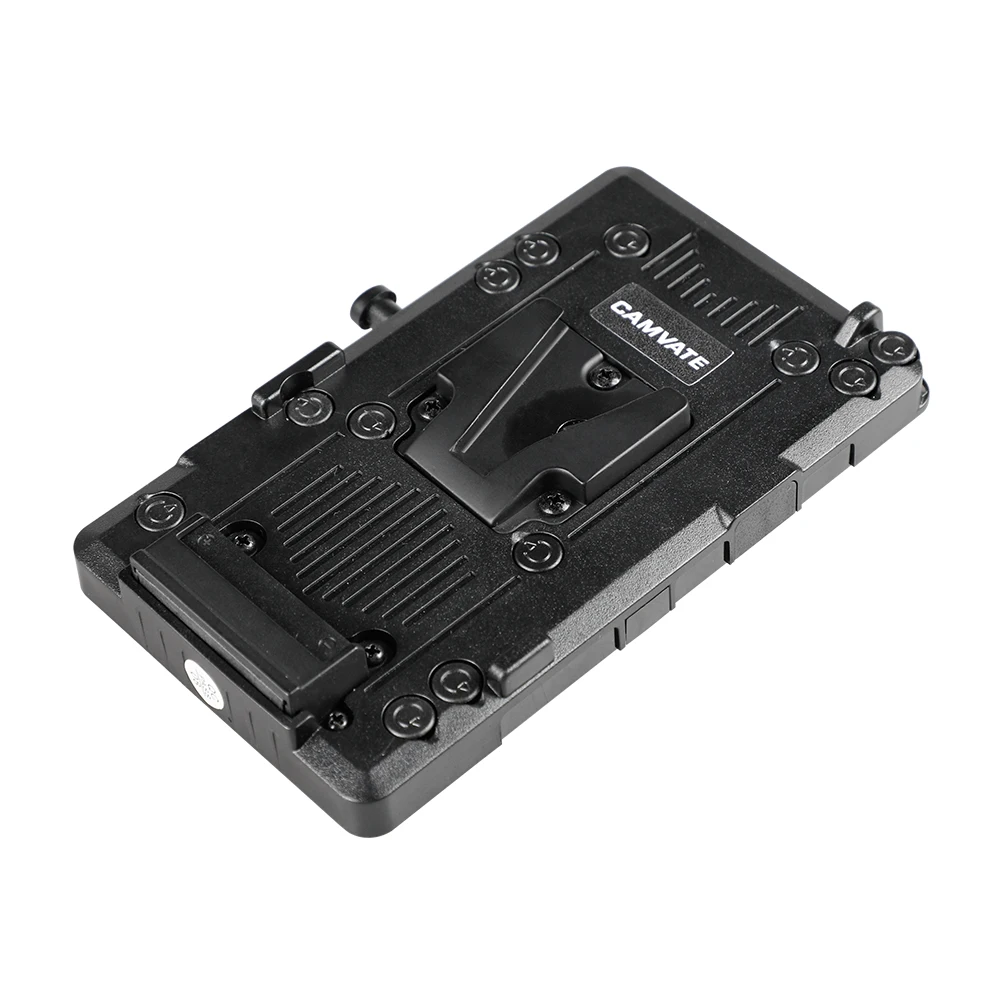CAMVATE Quick Release V-Lock Mount Power Supply Splitter With D-tap Connector Supply Power For DSLR Camera URSA Mini Battery