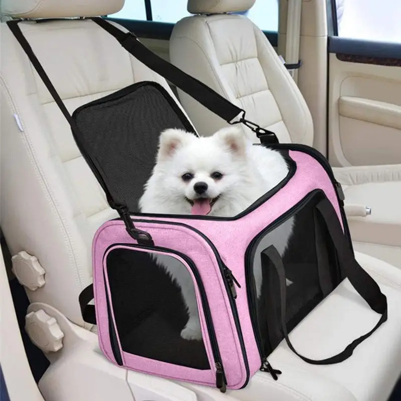 Cat Carrier Pet Travel Kitten Carrier Breathable Small Pet Carriers For Small Cats And Dogs Foldable Pet Carrier Bag