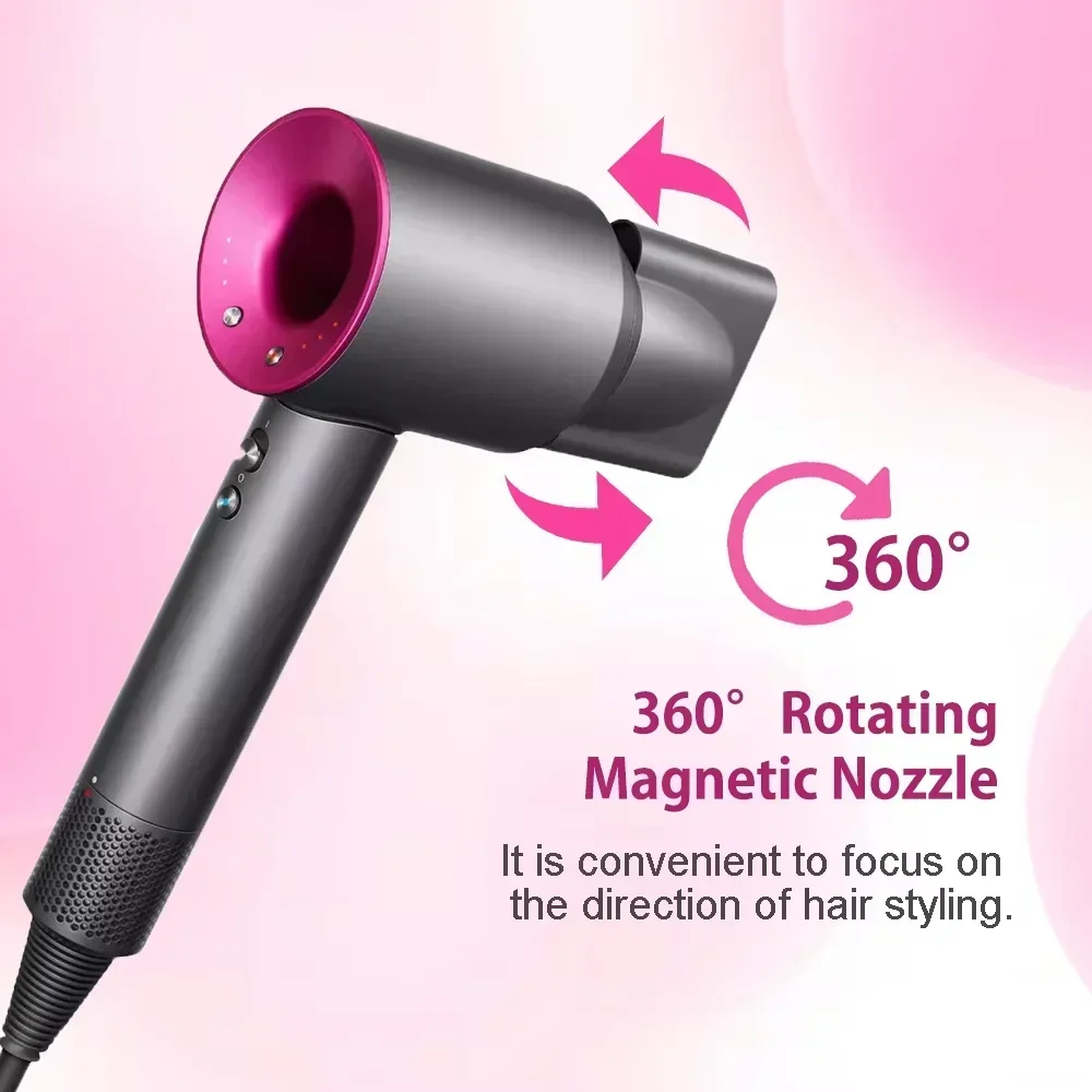 high-speed hair dryer with silent and constant temperature for negative ion hair care for home use. It can be used for hair care