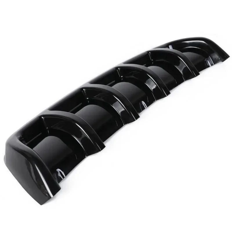 

Car Rear Bumper Lip Sp Shark Fin 6 Wing Curved Diffuser skirt protector