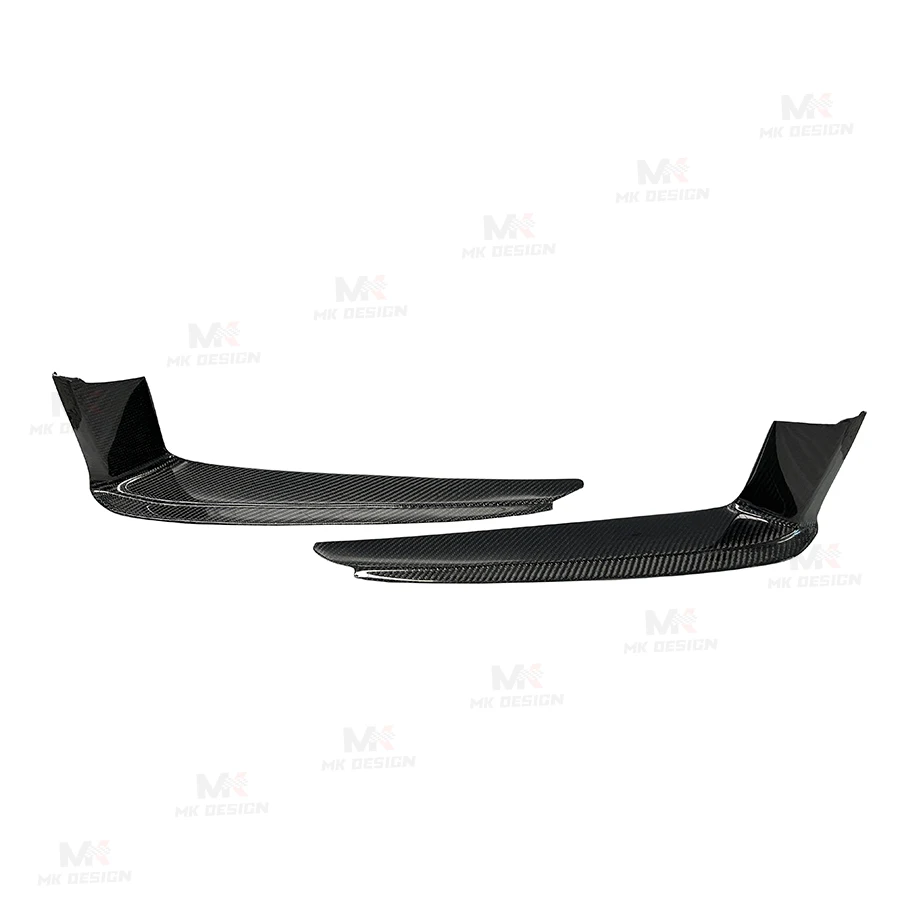 Carbon Fiber Front Bumper Splitters for Porsche 911 992 2019-2022 Front Bumper Canards Flaps Trim Car Accessories view 2