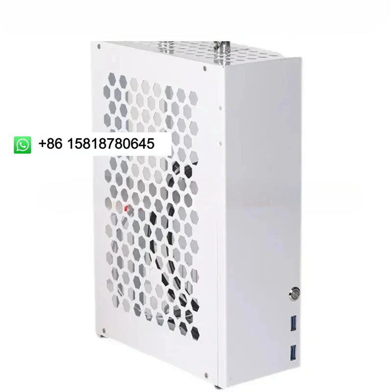 White P02 P03 P04 Portable itxMATX Small Case with Handle FLEX Power Supply High Graphics Card Desktop Case
