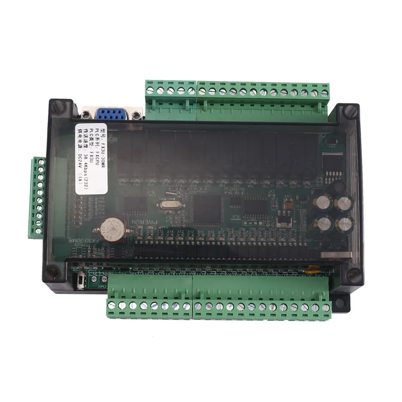 FX3U-30MR 32MT PLC 38400bps التتابع الترانزستور لوحة تحكم صناعية تحكم RS232 RS485 100% مكونات إلكترونية جديدة تمامًا