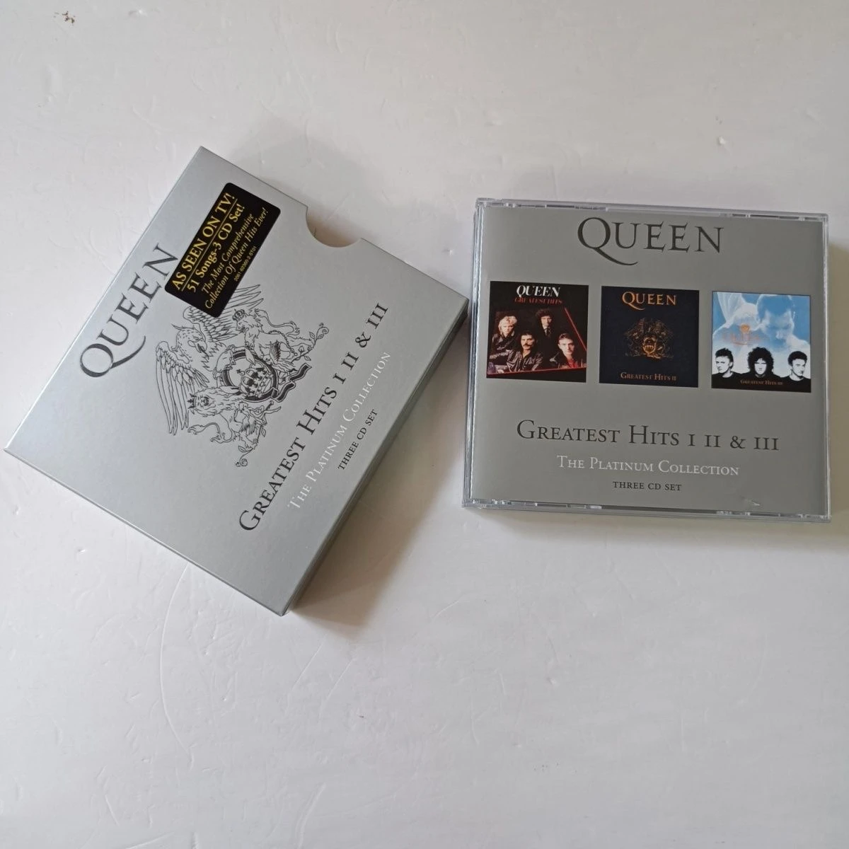 Classic Queen Freddie Mercury Music CD The Platinum Collection Greatest Hits Album 3pcs Music Record Cosplay Soundtracks Box