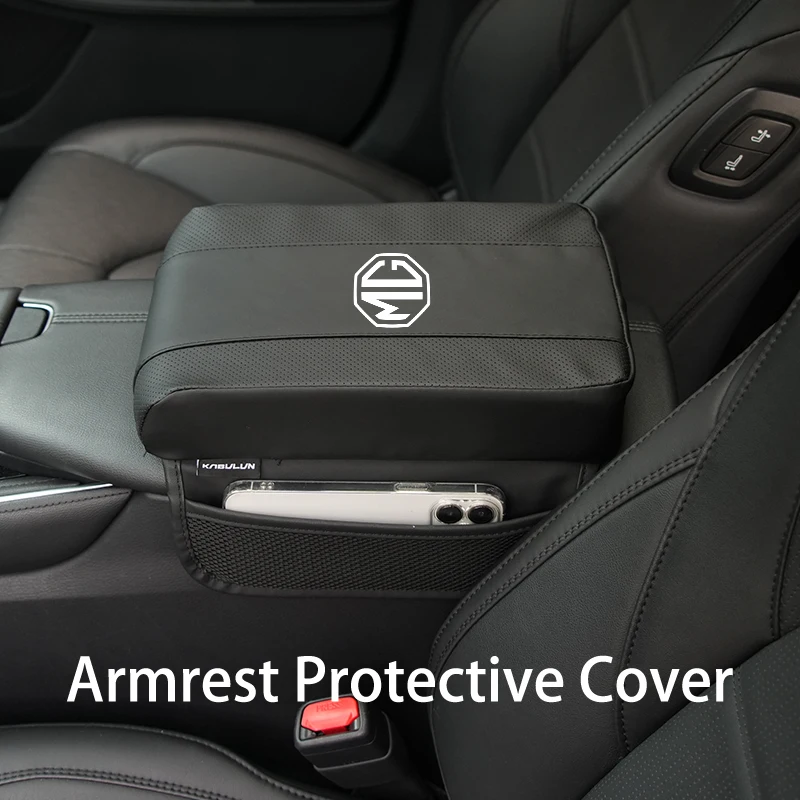 Car Armrest Box Pad Console Protector Cover Booster Mat Accessories For Morris Garages MG 6 3 5 7 TF ZR ZS HS GS GT Hector RX5 - view 6