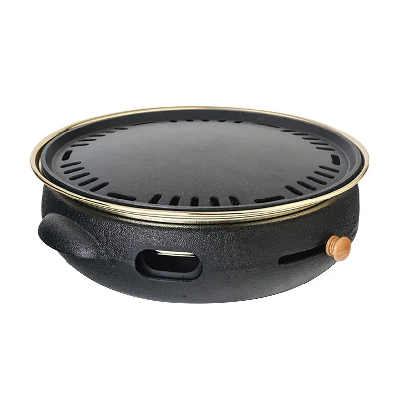 Cast iron carbon grill Outdoor BBQ grill commercial Japanese charcoal fire meat pot