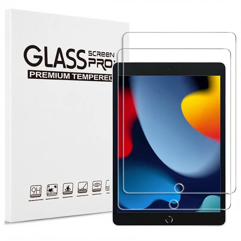 2 Stück gehärtetes Glas Displayschutzfolie für iPad 10.2 9.7 10. 5 10.9 Pro 11 Neues iPad 10 9 8 7 6 5 Air 4 3 2 2020 2021 2022