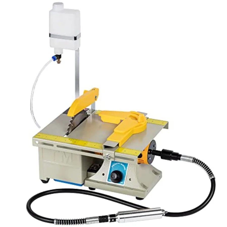 110V Jewelry Rock Saw 0-10000r/min Wet Saw Lapidary with Flexible Shaft for Rock Cutting Lapidary Equipment for Grinder Polishi