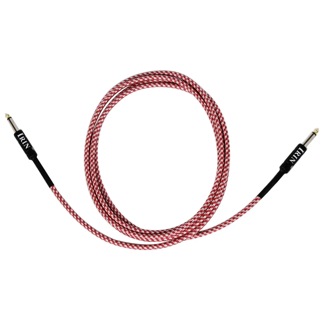  IRIN 3/6/10M Guitar Cable Wire Cord Bass Electric Box Audio Cable Guitar Noise Reduction Line Color Braided Shielded Cable