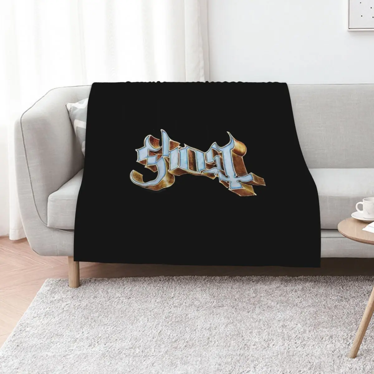 

Ghost - Impera Logo Throw Blanket Winter beds Beach blankets ands Decorative Beds Blankets