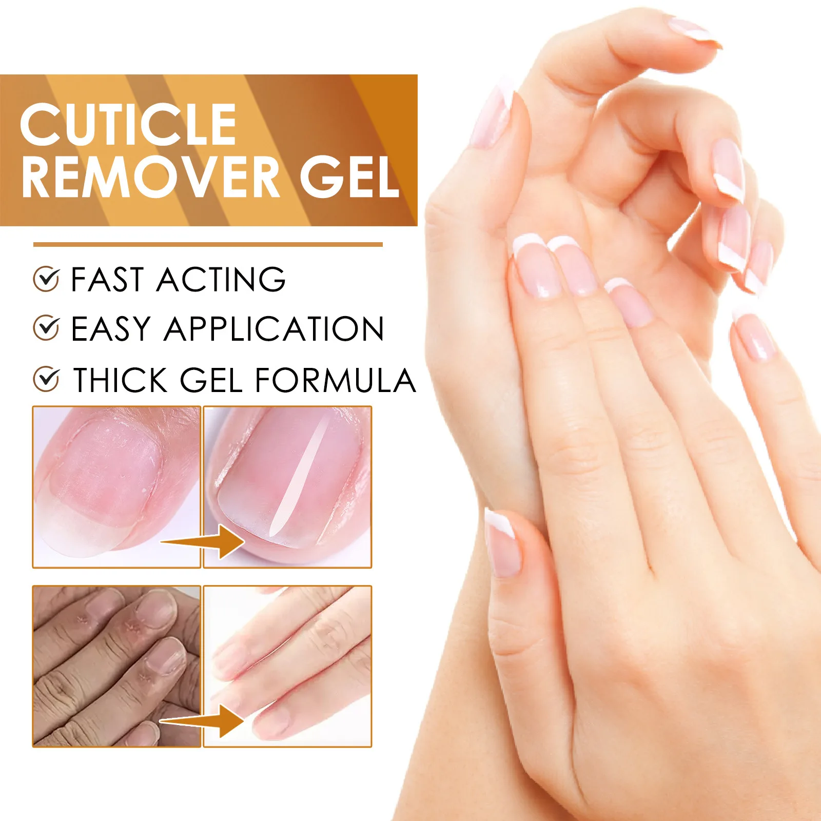 EELHOE Cuticle Remover Gel Eliminating Exfoliant Keratin Remove Dead Skin Repair Damaged Moisturizing Cuticle Softener Nail Gel